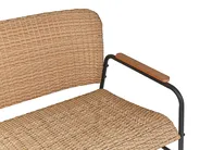 Garden Lounge Set with Table 4 Seater OFANTO PE Rattan Natural_938775