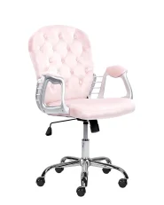 Desk Chair PRINCESS Velvet Pastel Pink_1150195