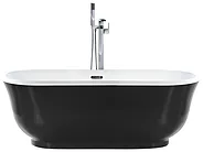 Freistehende Badewanne TESORO 170 x 77 cm Schwarz_1150290
