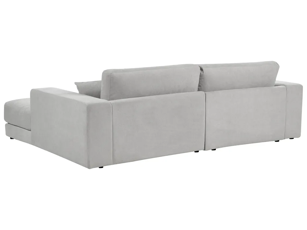 Corner Sofa 3 Seater LOFOTEN Fabric Light Grey Left Hand_900458