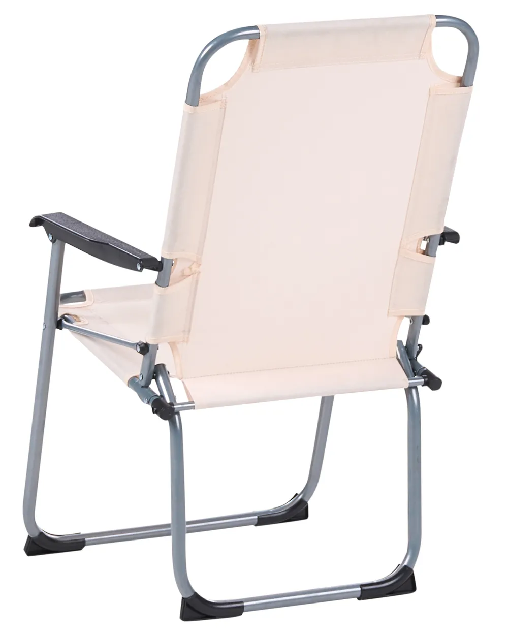 Gartenstuhl 4er Set GALATSI klappbar Metall Beige_1030565