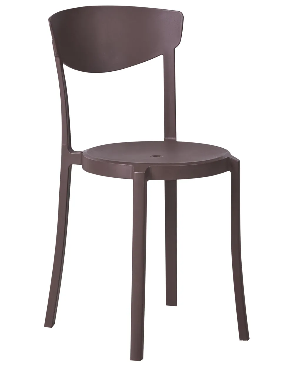 Set of 4 Garden Chairs VIESTE Brown_1032950