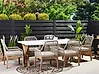 Gartenmöbel Set 6-Sitzer OLBIA inkl. Kissen Beige