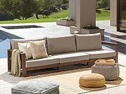 3 Seater TIMOR Wood Dark Brown_856754