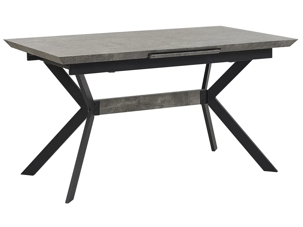 Ausziehbarer Esstisch BENSON Hellgrau 140/180 cm 80 cm_790578