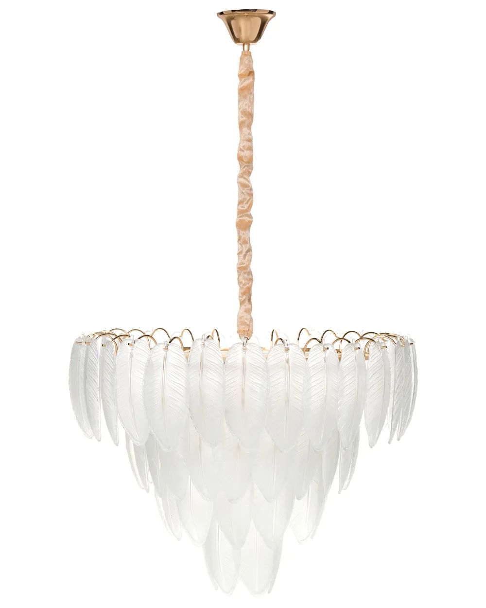 Chandelier MAHAICA Glass Brass_1006169