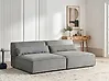 Modulsofa 2-Sitzer HELLNAR Stoff Grau