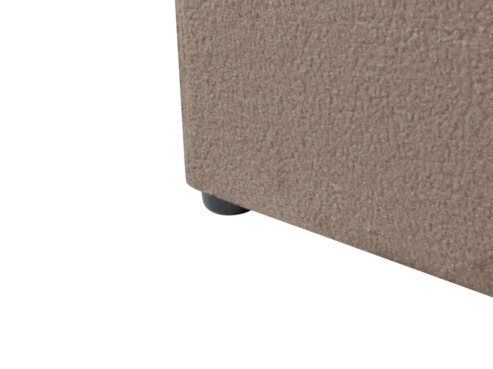 Bett mit Stauraum MONTLAUR Bouclé Taupe 140 x 200 cm_958580