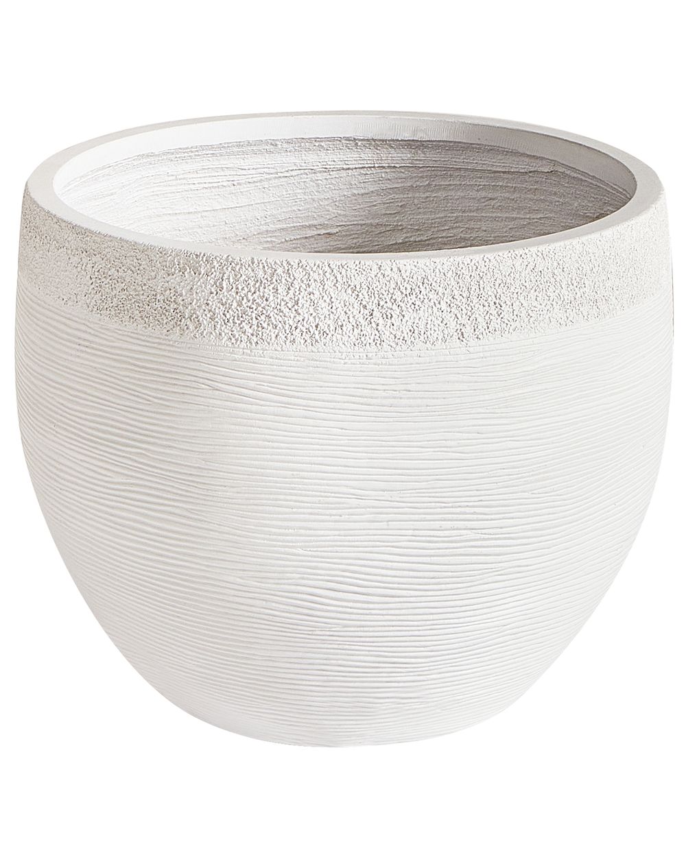 Cache-pot ZAKROS 38 cm Blanc