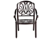 Gartenmöbel Set 4-Sitzer ANCONA inkl. Kissen Metall Dunkelbraun_765491