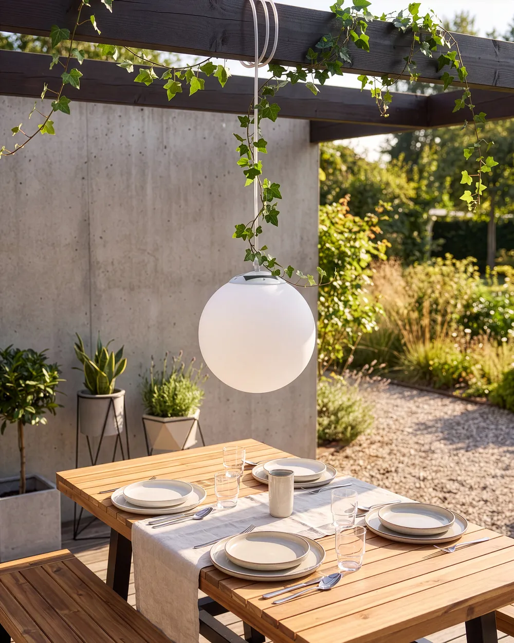 LED Solar Außenhängeleuchte BOSLEY mit Fernbedienung Weiß_1105522
