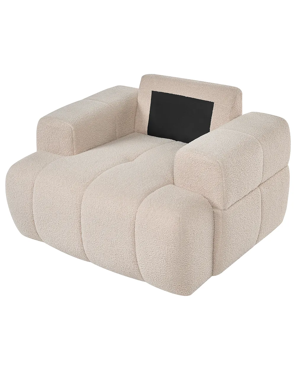 Fauteuil NARILLA Bouclé Beige_1161086
