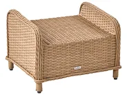 Lounge Set mit Tisch und Ottomane 2-Sitzer PONZA Polyrattan Braun_984556