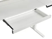 Schreibtisch elektrisch höhenverstellbar LUCAMA 120 cm 60 cm mit USB-Anschluss Weiß_1030930