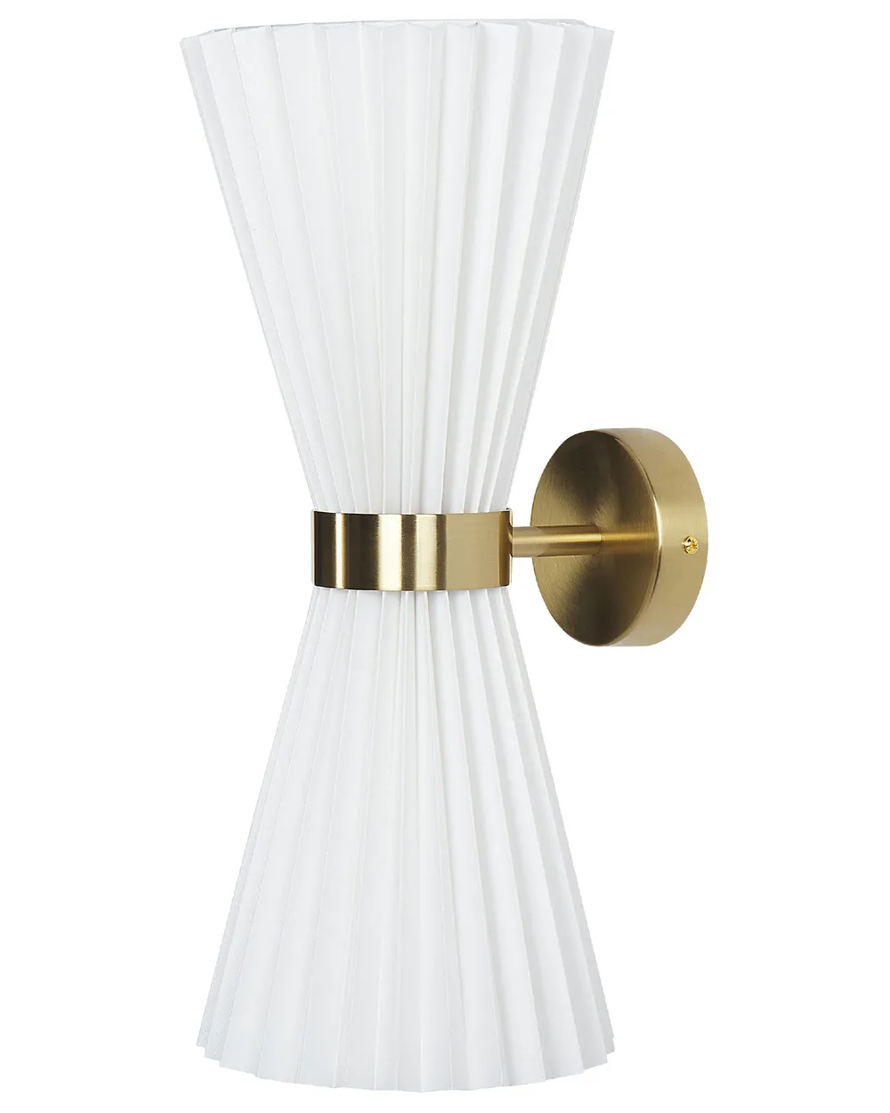 Wandlampe 2er Set TELANG Baumwolle Weiß_883068