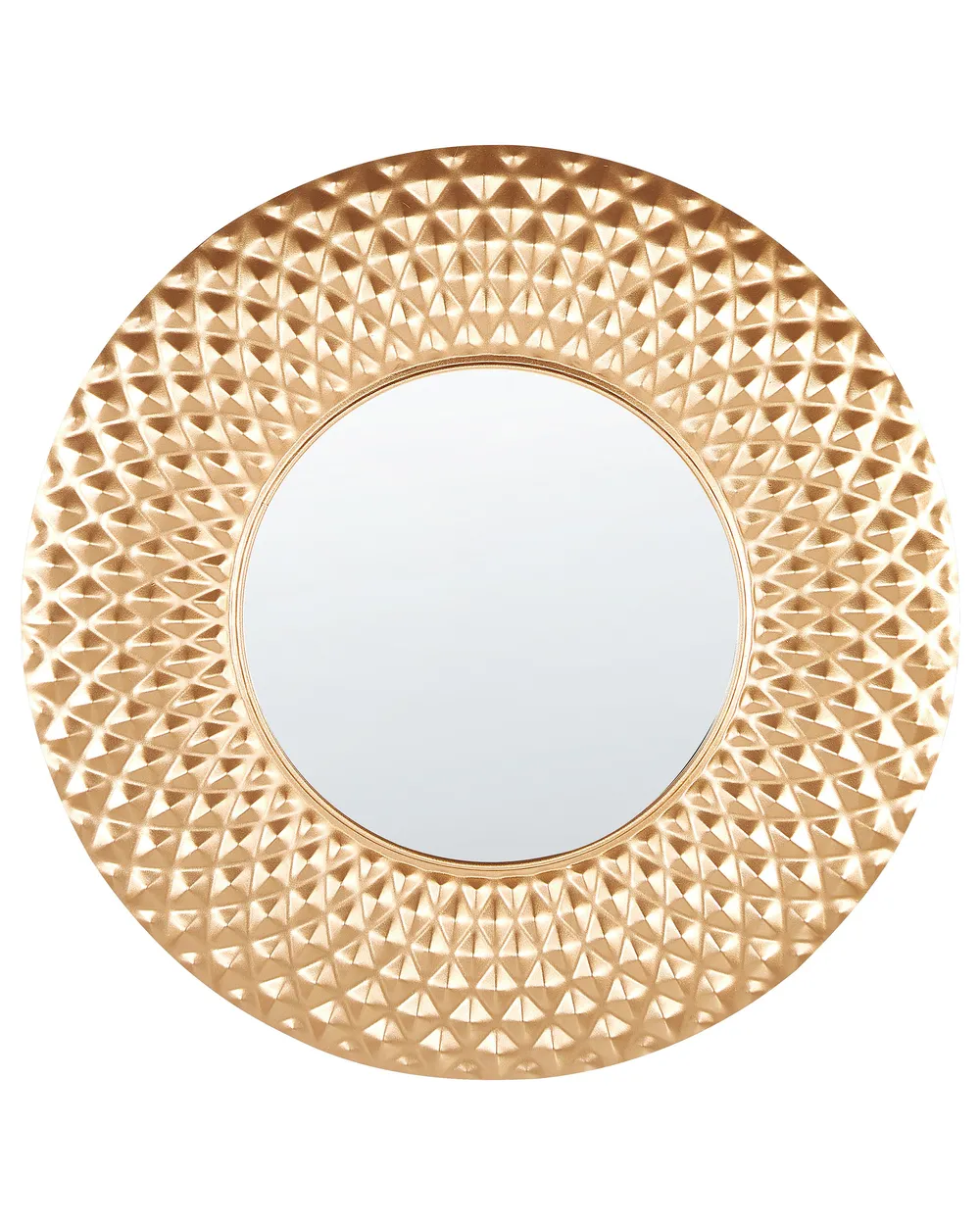 Wandspiegel COMBE 60 cm 60 cm Metall Gold