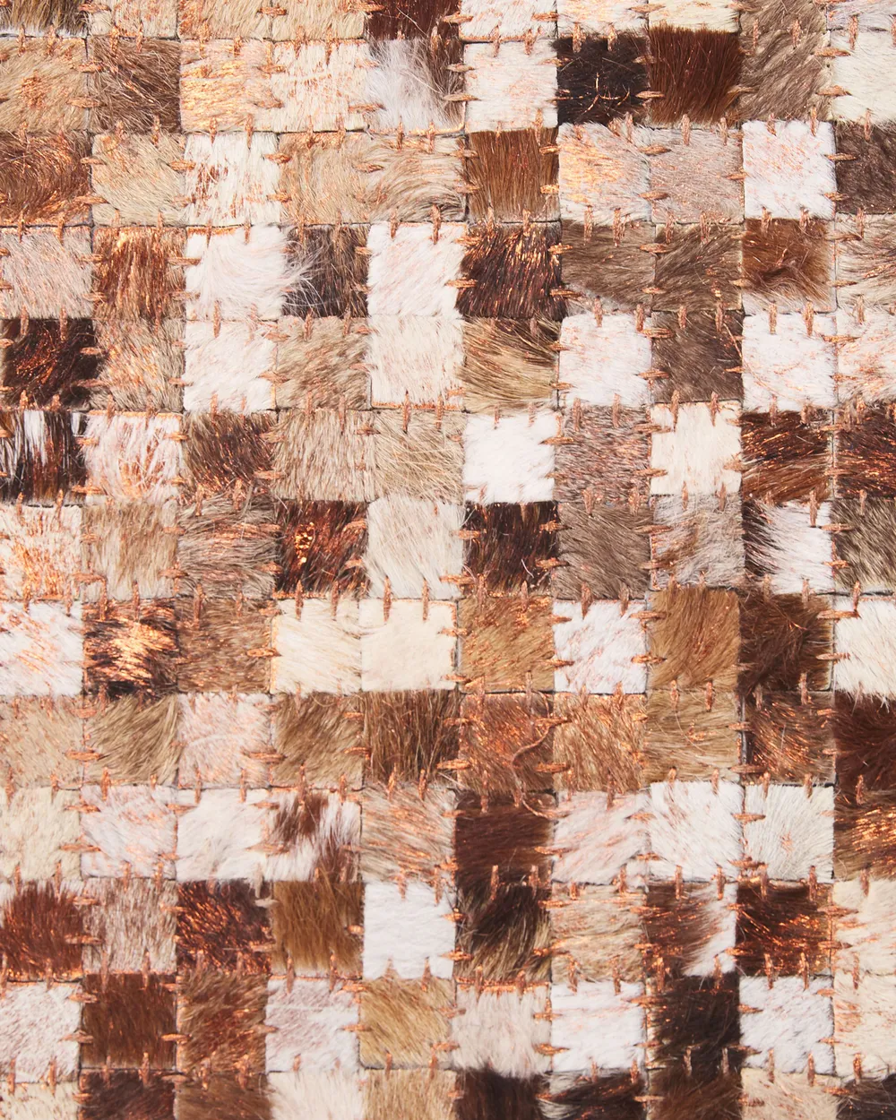Teppich TORUL Braun 160 x 230 cm Echtleder_792683