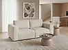 Modulsofa 2-Sitzer KIVVIK Bouclé Cremeweiß