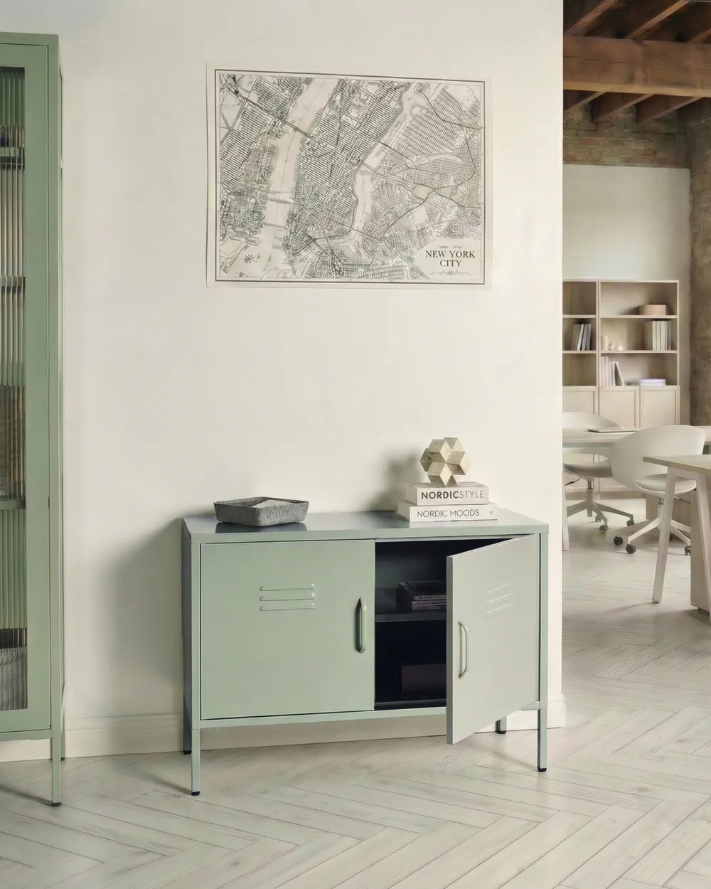 Büroschrank URIA Metall Mintgrün_1046597