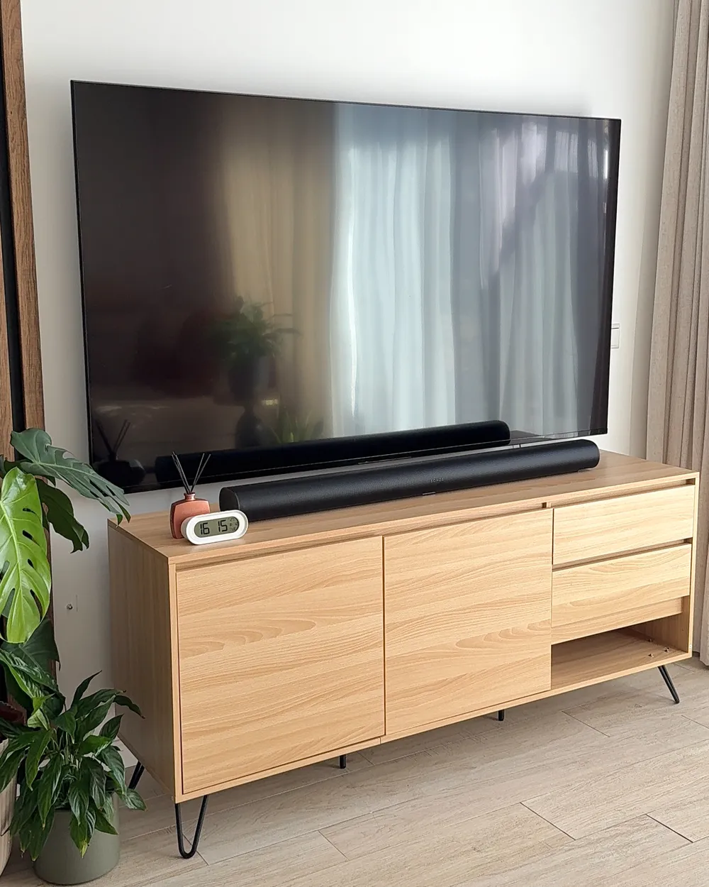 Sideboard mit 2 Türen CARDIGAN Hellbraun_1017483