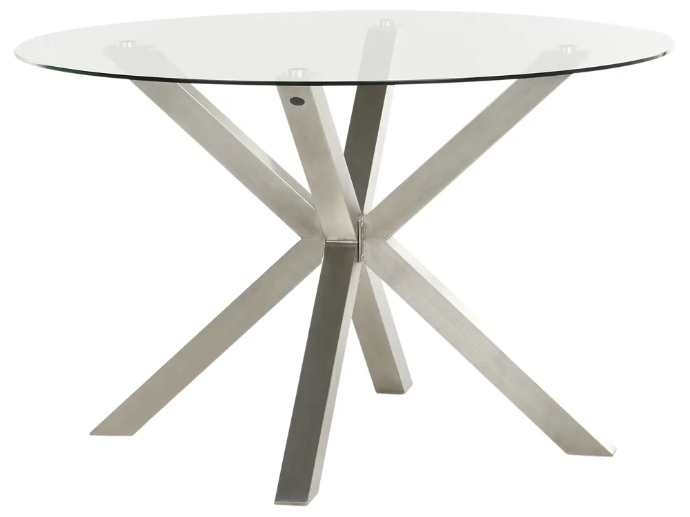 Gartenmöbel Set 4-Sitzer MALETTO/GROSSETO Edelstahl Silber_956936