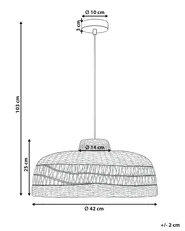 Pendant Lamp CUVO Wicker Natural_1081087
