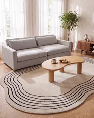 Teppich RAMZAN Beige 200 x 300 cm Viskose_904164