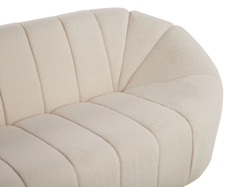 Sofa 3 Seater LOMMA Boucle White_818059
