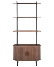 Regal mit 4 Ebenen BRADLEY 180 cm Dunkelbraun_1073119