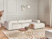 Linksseitige Chaiselongue ARDAL Bouclé Cremeweiß_908206