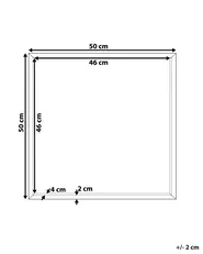 Wandspiegel BRIGNOLES 50 cm 50 cm Schwarz_754822