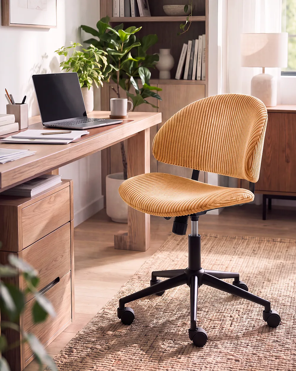 Office Chair KIANA Corduroy Orange_1150949