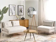 Sofa Set 3-Sitzer VESTFOLD Stoff Hellbeige_930349