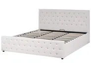 Bett mit Stauraum AMIENS Stoff Beige 180 x 200 cm_976109