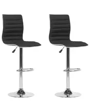 Set mit 2 Barstühlen LUCERNE drehbar Schwarz_685917