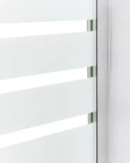Badewannenaufsatz TUAPI 140 x 100 cm Silber_944384
