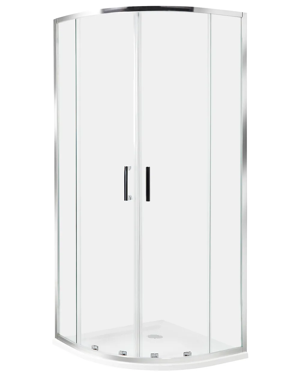 Duschkabine JUKATAN 80 x 80 x 185 cm Silber