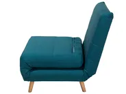 1-Sitzer Schlafsofa SETTEN Stoff Seeblau_699446
