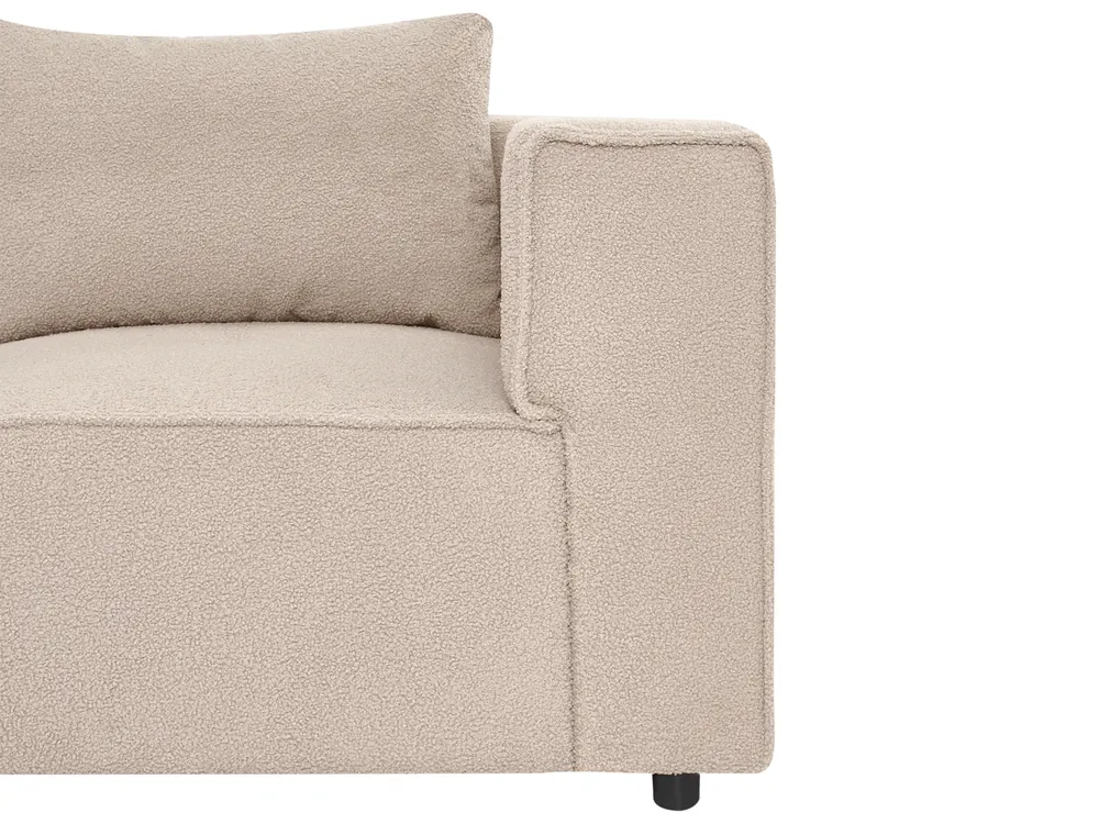Modul Ecksofa 4-Sitzer AXEBO Bouclé Beige linksseitig_1077246