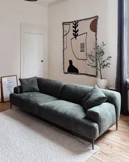 Sofa 3-Sitzer MATILA Stoff Grün_1035859