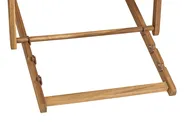 Folding Deck Chair ANZIO Acacia Wood Black_957704