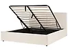 Bett mit Stauraum MOISSAC Stoff Beige 180 x 200 cm