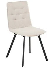 Esszimmerstuhl 2er Set CARVER Stoff Beige_999047