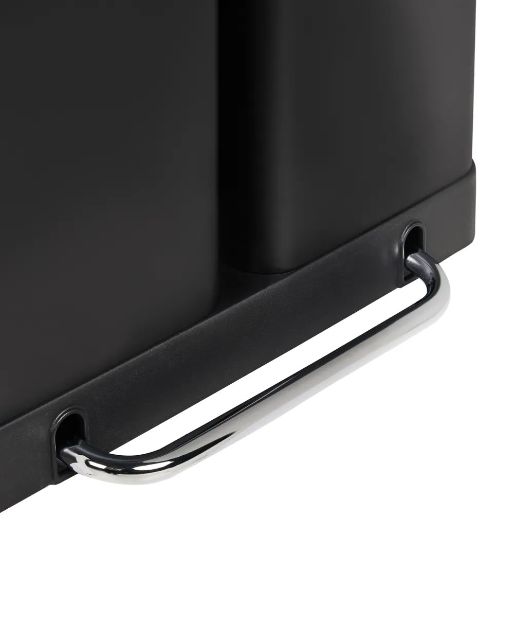 Double Pedal Waste Bin 60 L ECOSORT Metal Black_992828