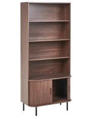 Bücherregal mit 4 Ebenen BRADLEY 180 cm Dunkelbraun_1073056
