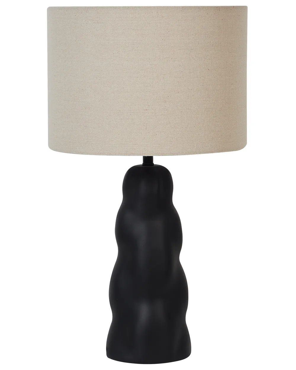 Tischlampe VILAR Keramik Schwarz