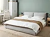 Wasserbett Stoff VINAY 180 x 200 cm Hellgrau