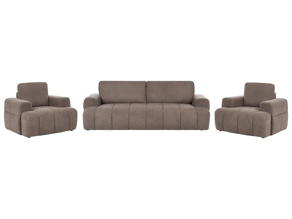 Bankenset 5-zits NARILLA Bouclé Taupe_1165067