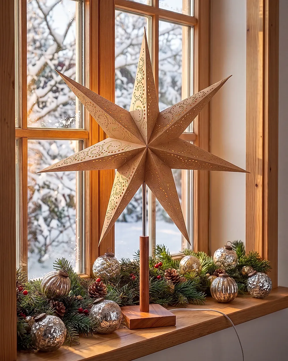 Adventsstern MANA 70 cm Beige_1186064