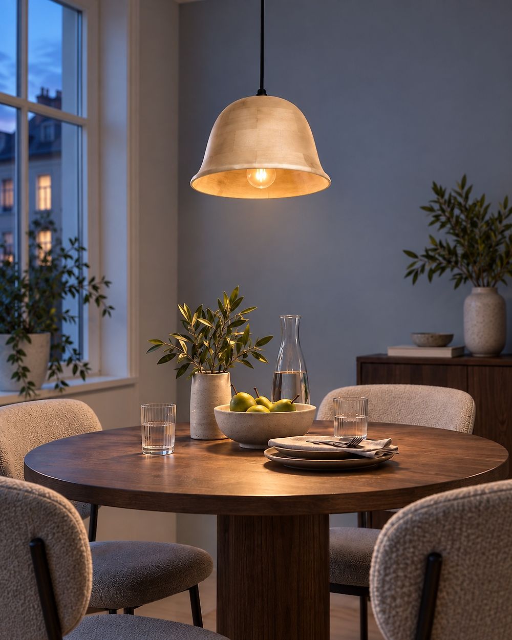 Pendant Lamp GOIKA Mango Wood Light Brown